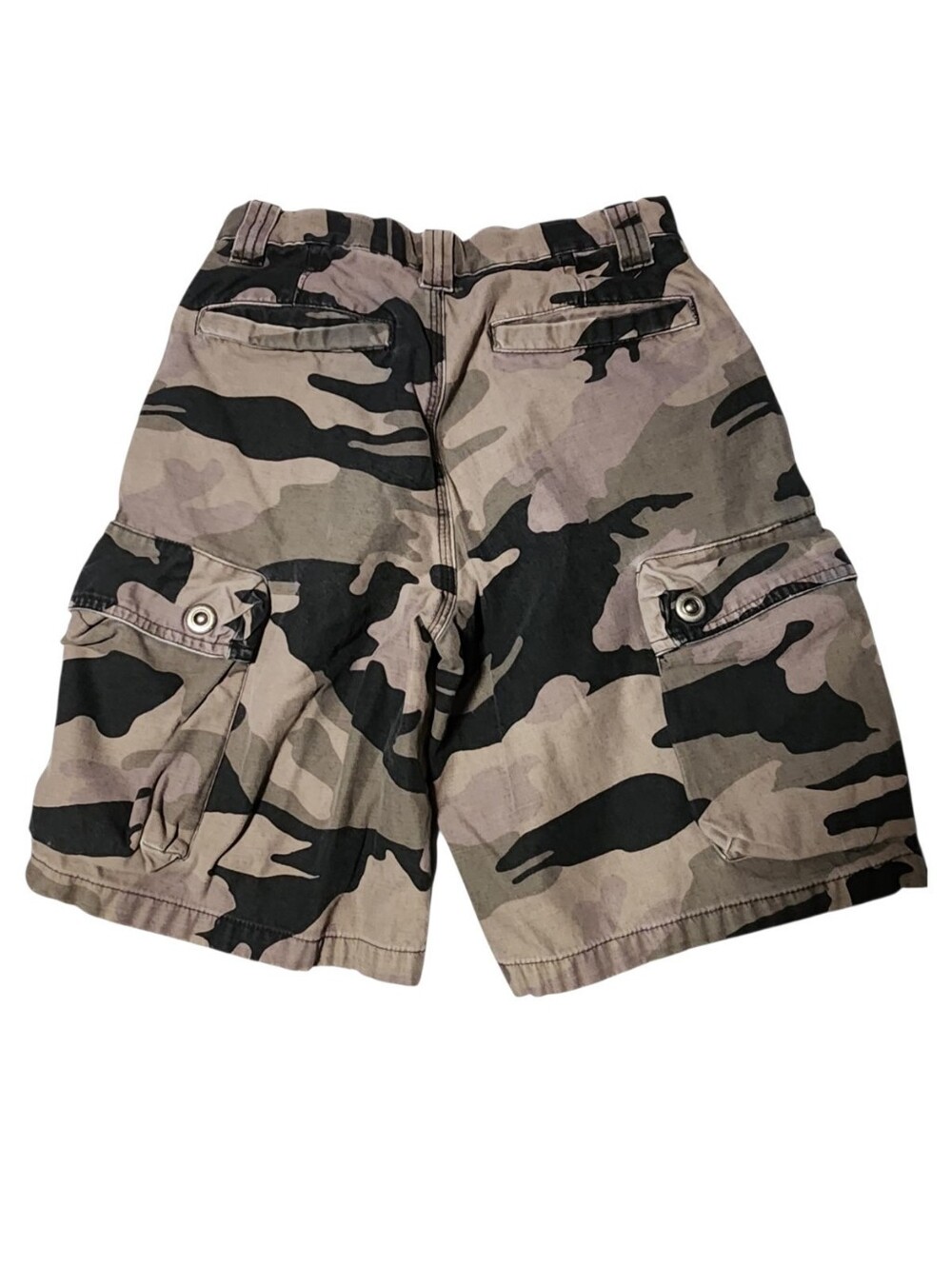 Vintage Y2K Old Navy Boys Camo Cargo Shorts Size 7 Camouflage Pockets 2005 - Picture 2 of 12